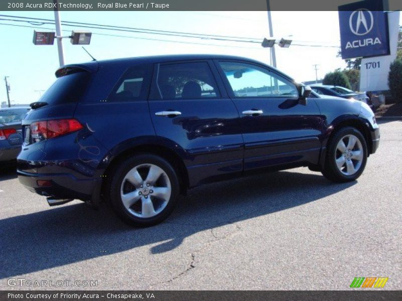 Royal Blue Pearl / Taupe 2008 Acura RDX Technology