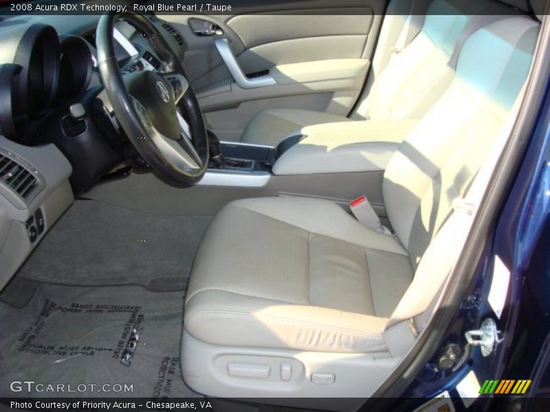 Royal Blue Pearl / Taupe 2008 Acura RDX Technology