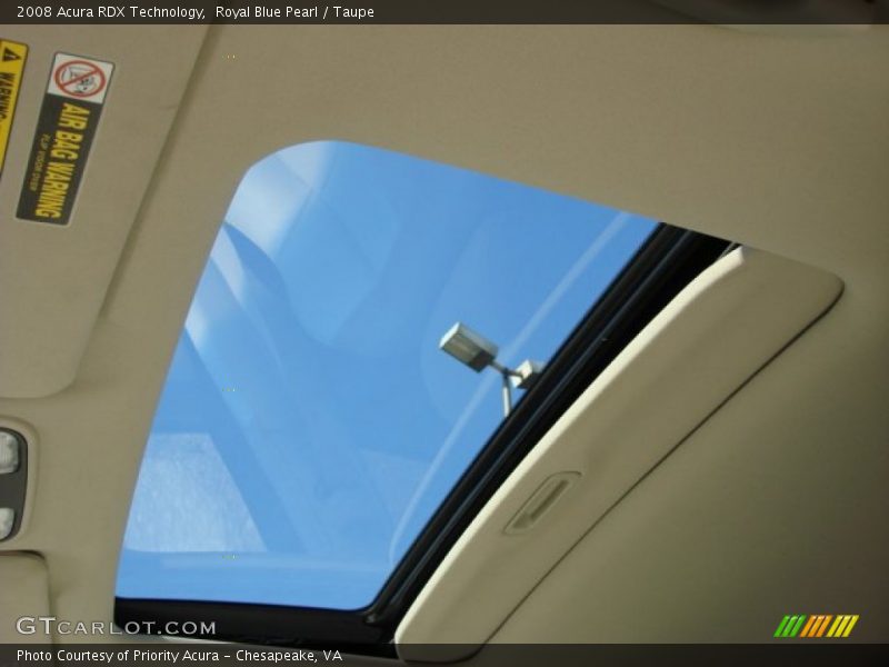 Royal Blue Pearl / Taupe 2008 Acura RDX Technology