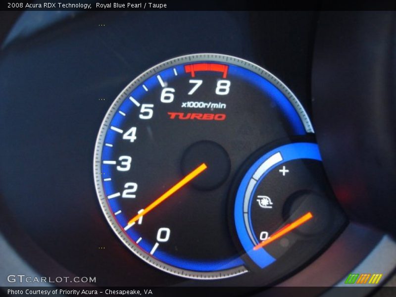 Royal Blue Pearl / Taupe 2008 Acura RDX Technology