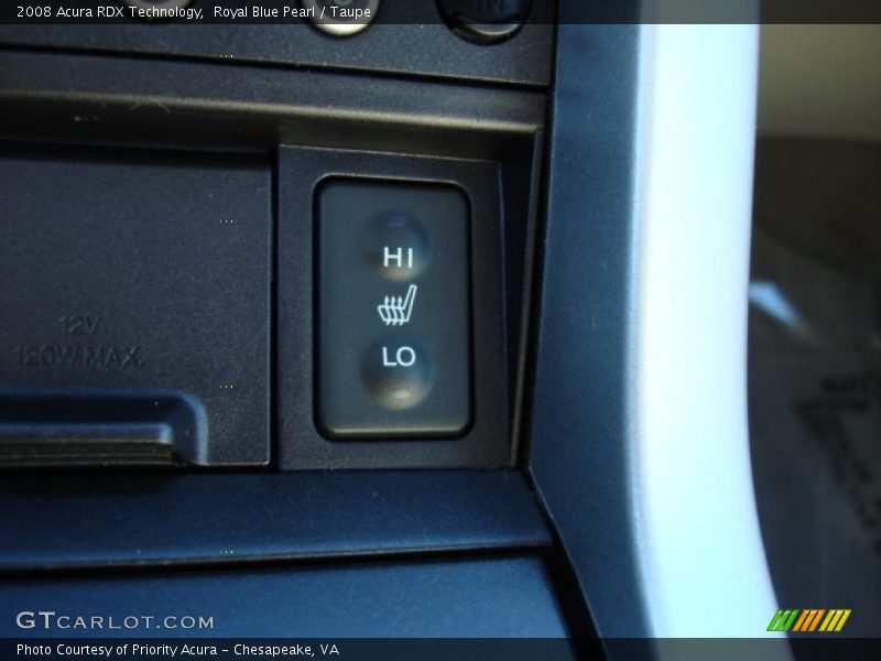 Royal Blue Pearl / Taupe 2008 Acura RDX Technology