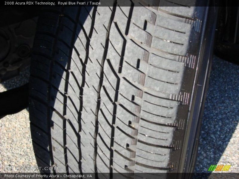 Royal Blue Pearl / Taupe 2008 Acura RDX Technology