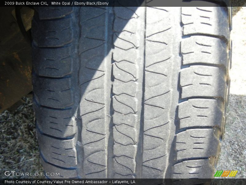 White Opal / Ebony Black/Ebony 2009 Buick Enclave CXL