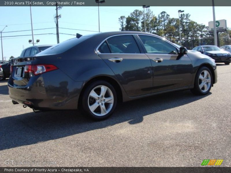 Grigio Metallic / Taupe 2010 Acura TSX Sedan