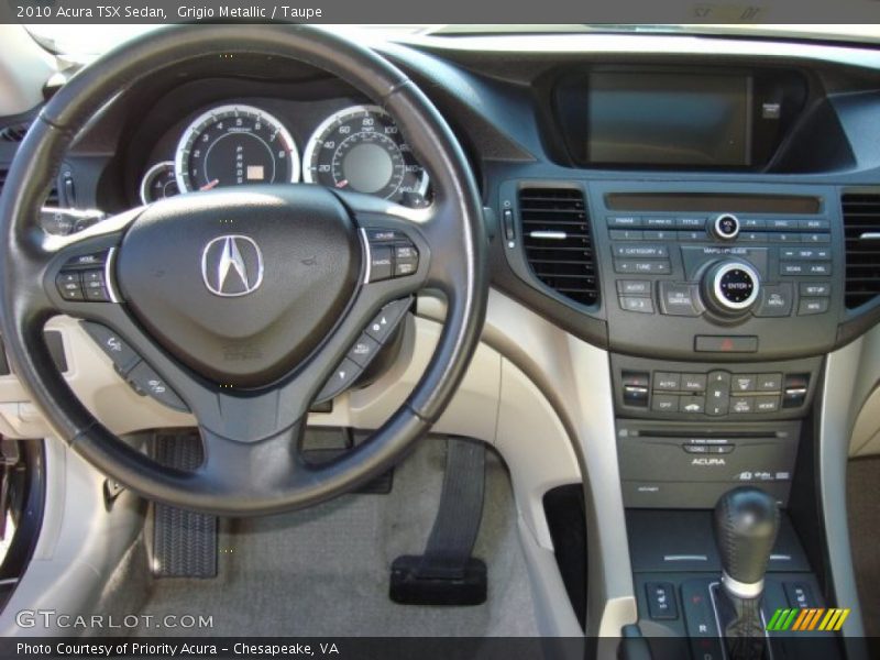 Grigio Metallic / Taupe 2010 Acura TSX Sedan