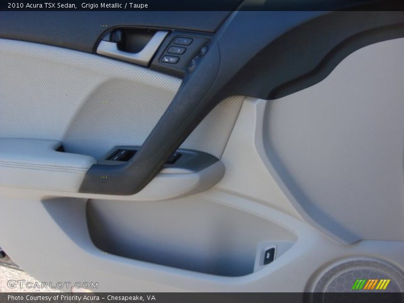 Grigio Metallic / Taupe 2010 Acura TSX Sedan