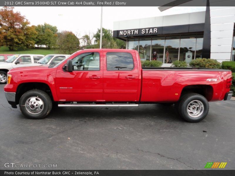 Fire Red / Ebony 2012 GMC Sierra 3500HD SLT Crew Cab 4x4 Dually