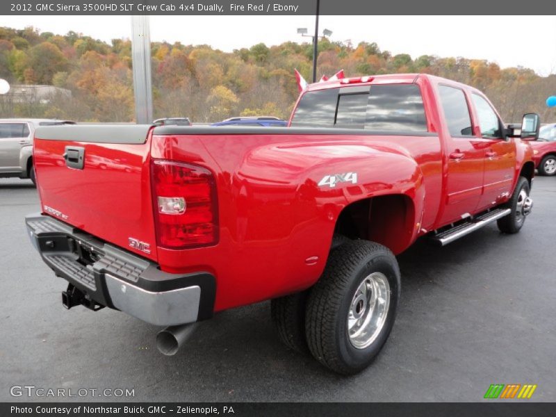 Fire Red / Ebony 2012 GMC Sierra 3500HD SLT Crew Cab 4x4 Dually