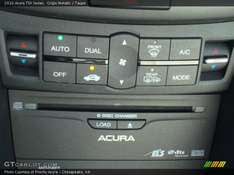 Controls of 2010 TSX Sedan