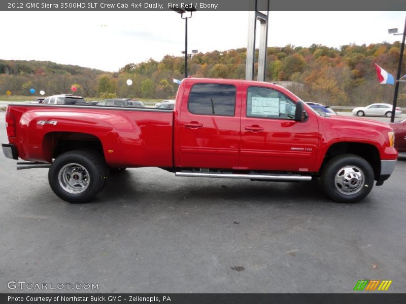 Fire Red / Ebony 2012 GMC Sierra 3500HD SLT Crew Cab 4x4 Dually