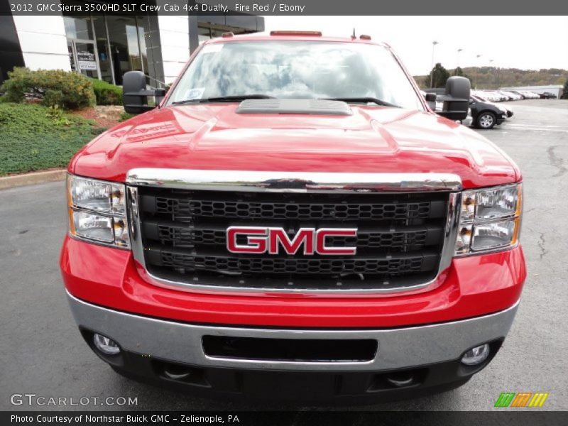 Fire Red / Ebony 2012 GMC Sierra 3500HD SLT Crew Cab 4x4 Dually