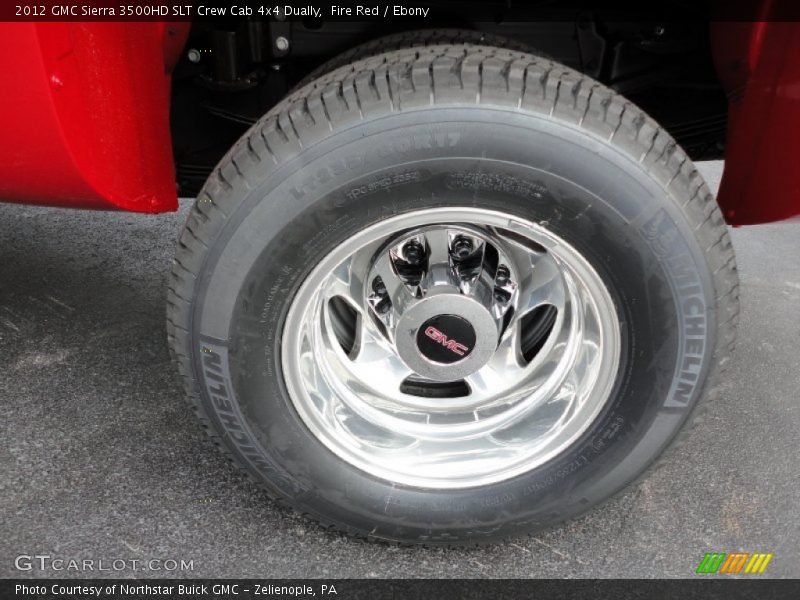 Fire Red / Ebony 2012 GMC Sierra 3500HD SLT Crew Cab 4x4 Dually