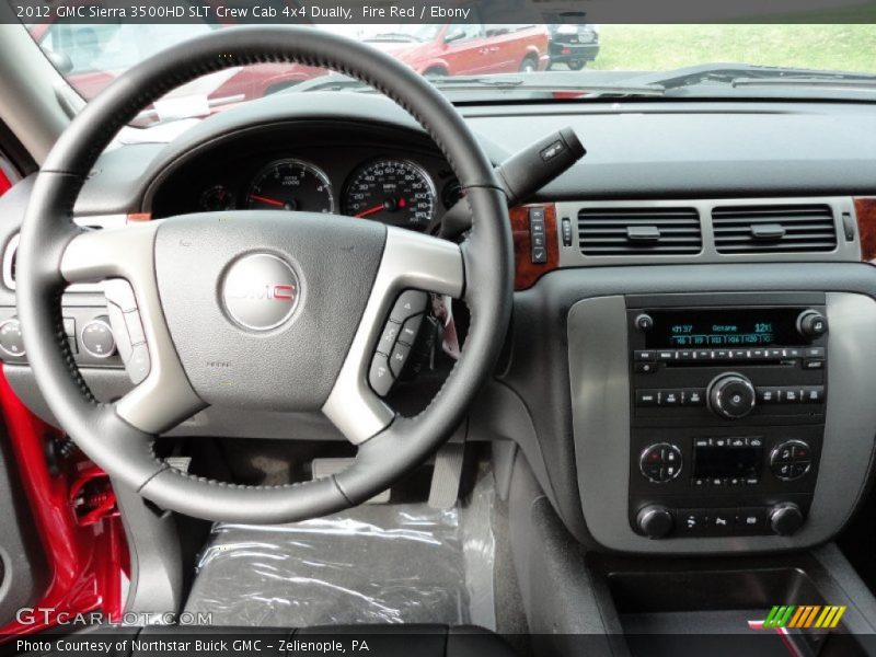 Fire Red / Ebony 2012 GMC Sierra 3500HD SLT Crew Cab 4x4 Dually