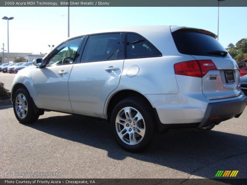 Billet Silver Metallic / Ebony 2009 Acura MDX Technology