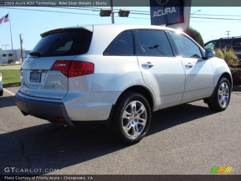 Billet Silver Metallic / Ebony 2009 Acura MDX Technology