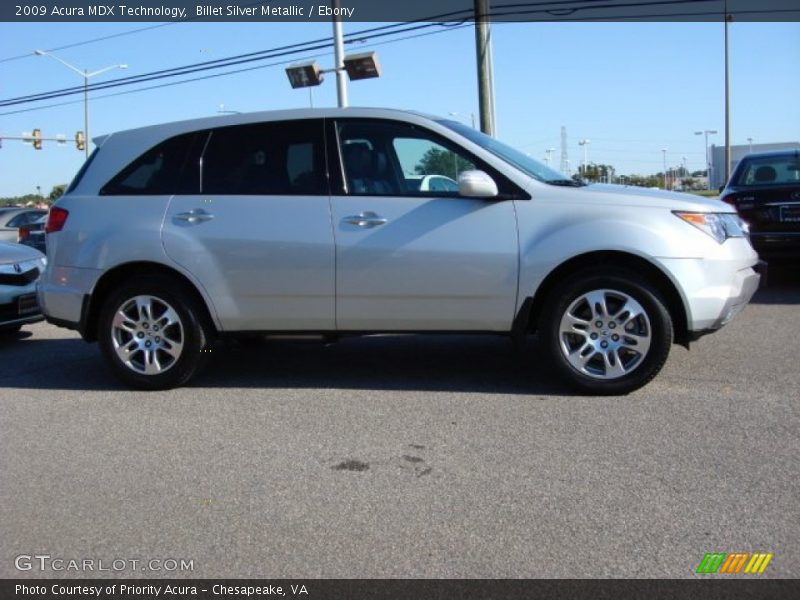 Billet Silver Metallic / Ebony 2009 Acura MDX Technology