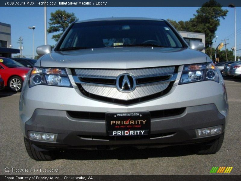 Billet Silver Metallic / Ebony 2009 Acura MDX Technology