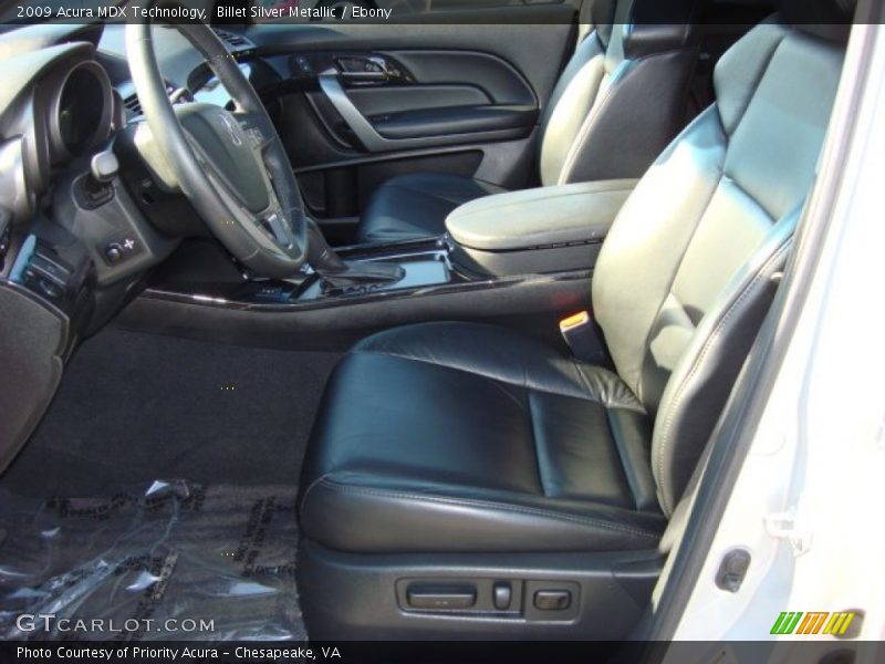 Billet Silver Metallic / Ebony 2009 Acura MDX Technology