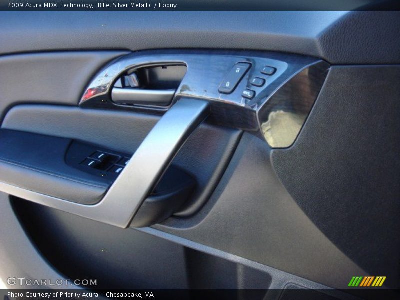 Billet Silver Metallic / Ebony 2009 Acura MDX Technology