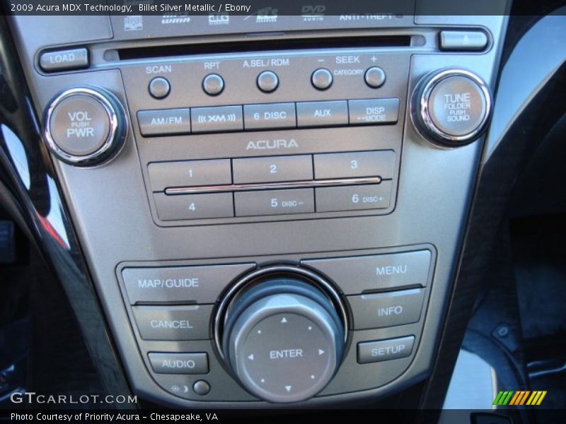 Billet Silver Metallic / Ebony 2009 Acura MDX Technology