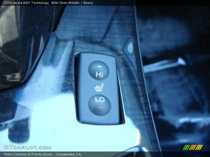 Billet Silver Metallic / Ebony 2009 Acura MDX Technology