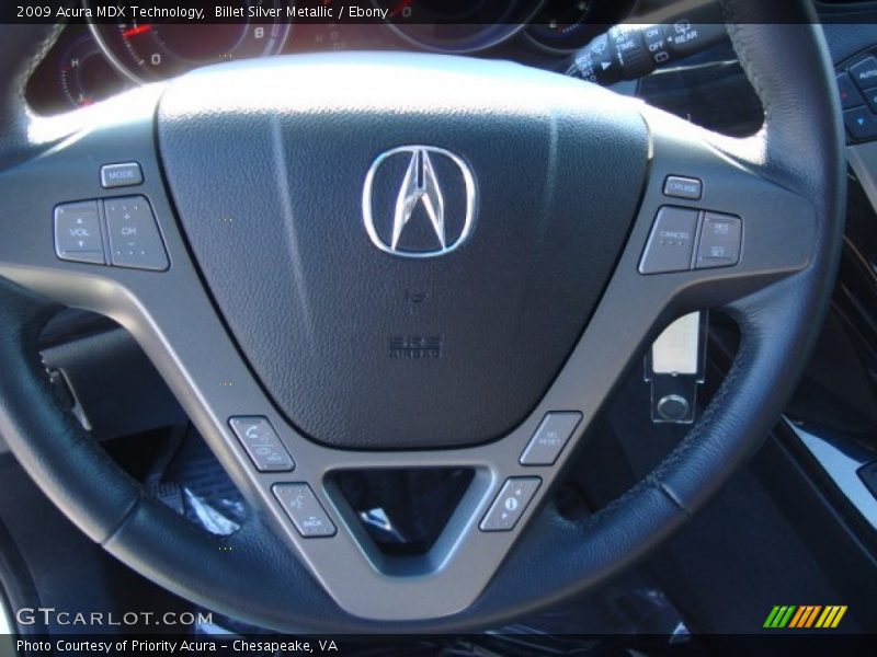 Billet Silver Metallic / Ebony 2009 Acura MDX Technology