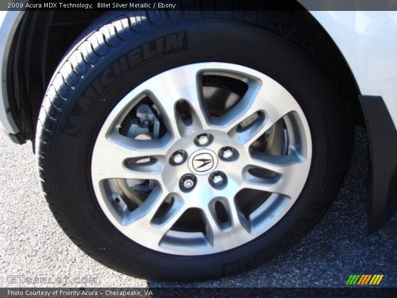 Billet Silver Metallic / Ebony 2009 Acura MDX Technology