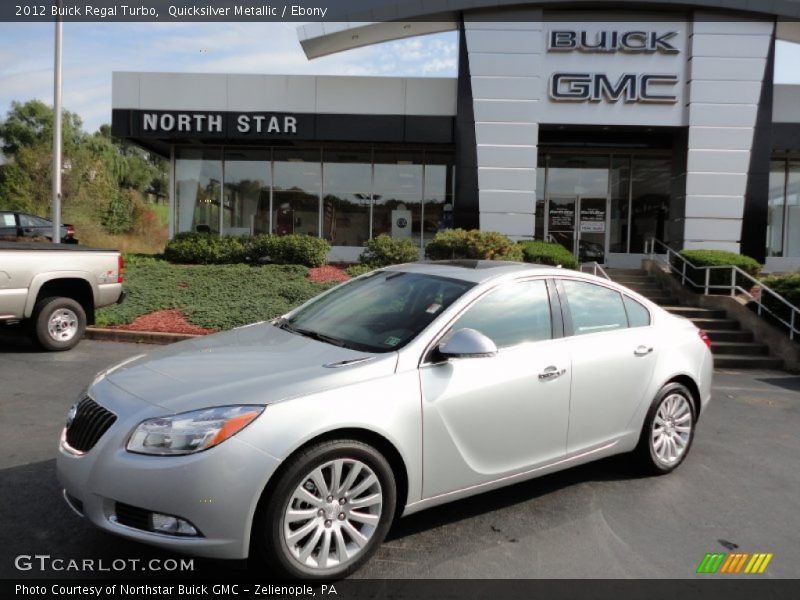 Quicksilver Metallic / Ebony 2012 Buick Regal Turbo
