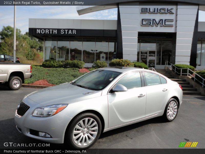 Quicksilver Metallic / Ebony 2012 Buick Regal Turbo