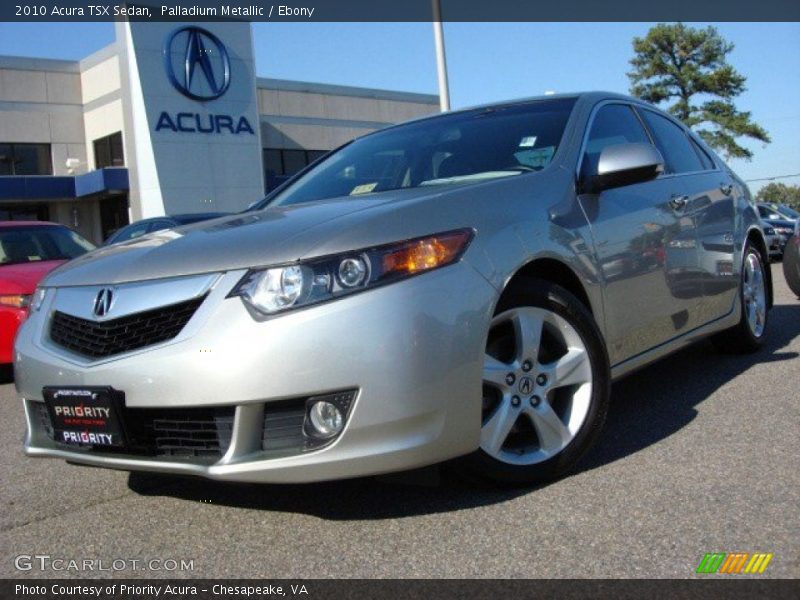 Palladium Metallic / Ebony 2010 Acura TSX Sedan