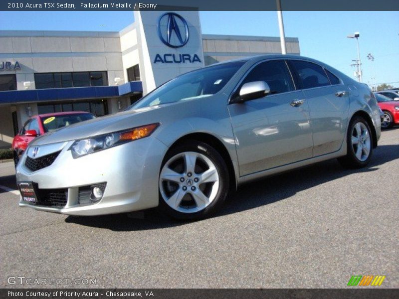 Palladium Metallic / Ebony 2010 Acura TSX Sedan