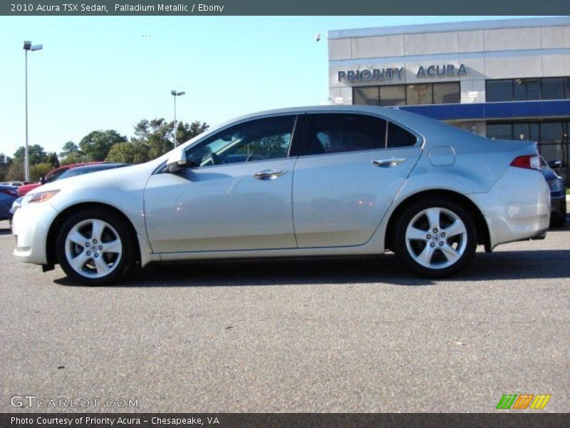 Palladium Metallic / Ebony 2010 Acura TSX Sedan