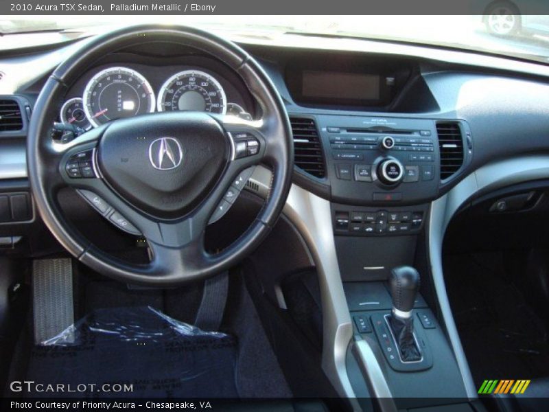 Palladium Metallic / Ebony 2010 Acura TSX Sedan