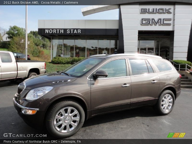 Cocoa Metallic / Cashmere 2012 Buick Enclave AWD