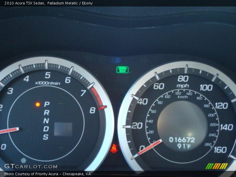 Palladium Metallic / Ebony 2010 Acura TSX Sedan