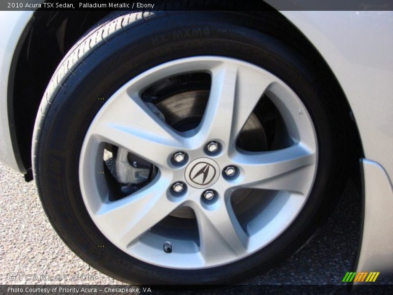 Palladium Metallic / Ebony 2010 Acura TSX Sedan