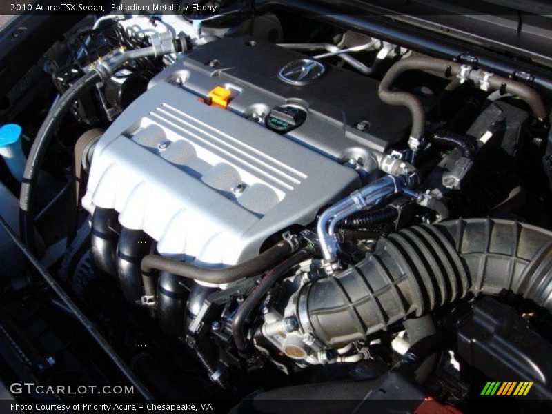 Palladium Metallic / Ebony 2010 Acura TSX Sedan