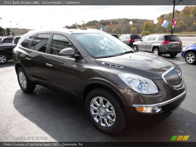 Cocoa Metallic / Cashmere 2012 Buick Enclave AWD