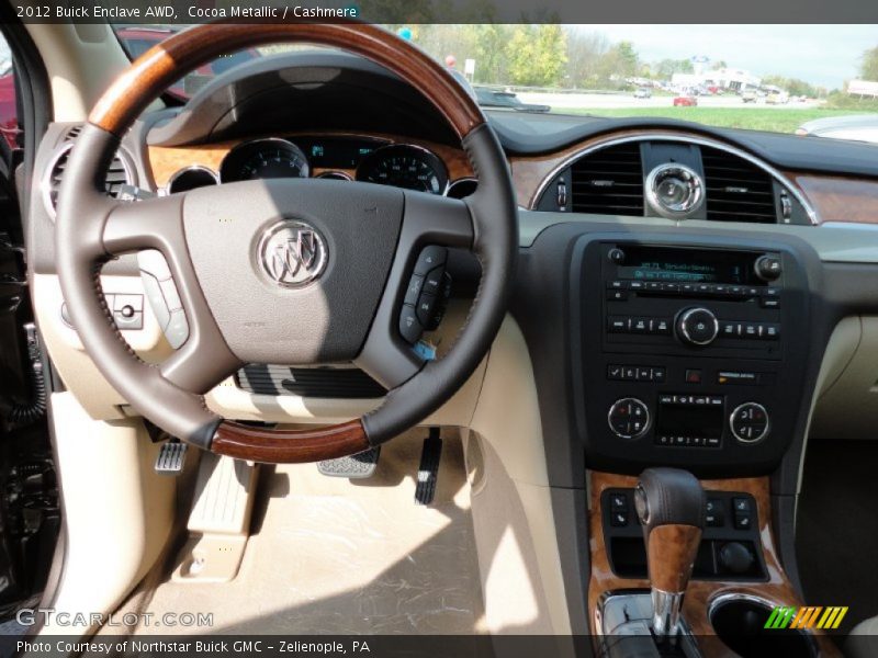 Cocoa Metallic / Cashmere 2012 Buick Enclave AWD