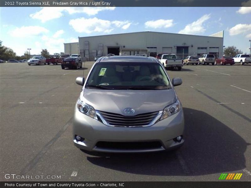 Predawn Gray Mica / Light Gray 2012 Toyota Sienna XLE