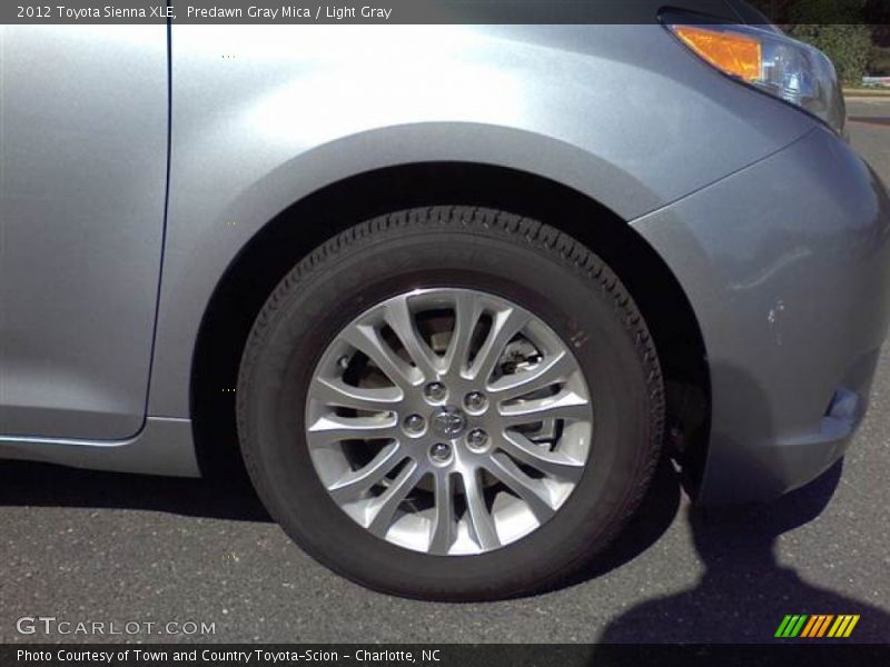 Predawn Gray Mica / Light Gray 2012 Toyota Sienna XLE