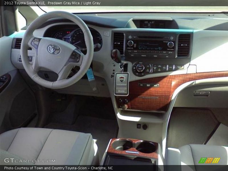 Predawn Gray Mica / Light Gray 2012 Toyota Sienna XLE