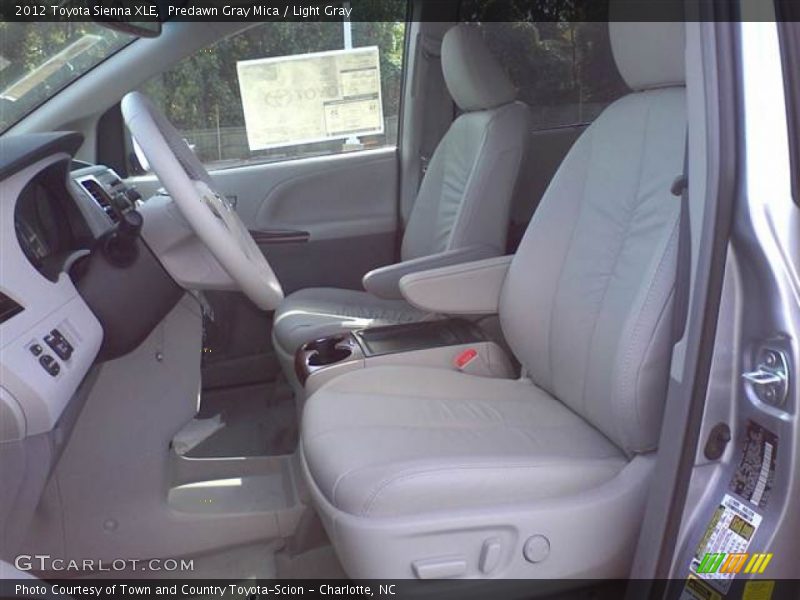 Predawn Gray Mica / Light Gray 2012 Toyota Sienna XLE