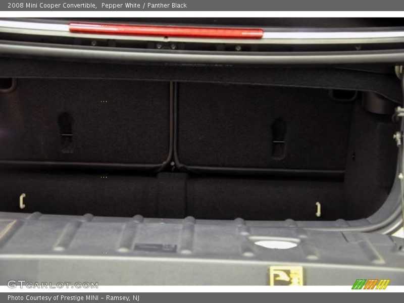 Pepper White / Panther Black 2008 Mini Cooper Convertible