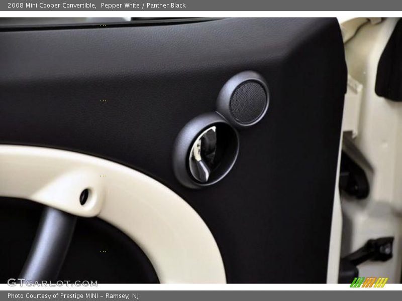 Pepper White / Panther Black 2008 Mini Cooper Convertible