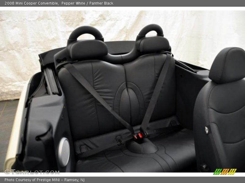 Pepper White / Panther Black 2008 Mini Cooper Convertible