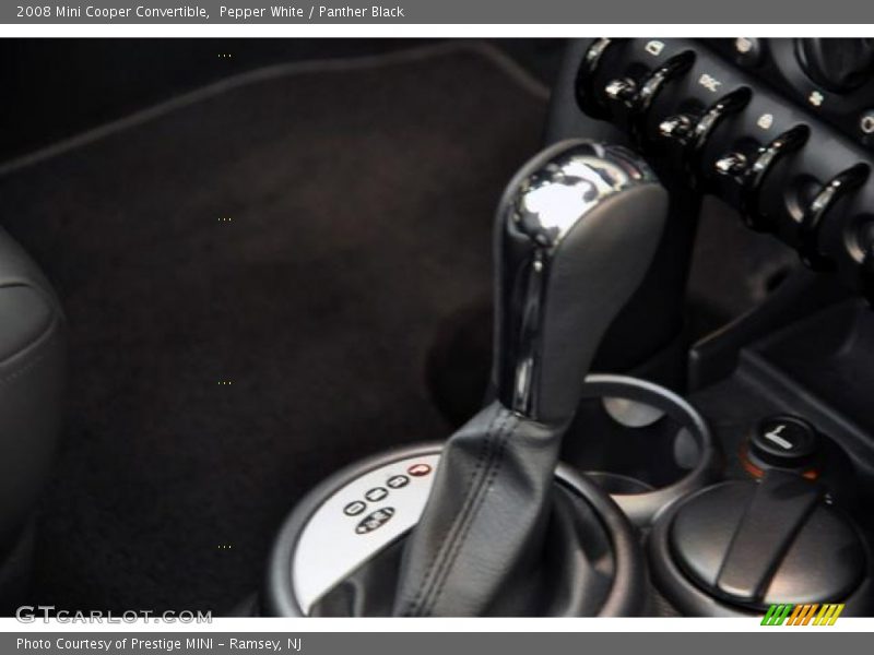 Pepper White / Panther Black 2008 Mini Cooper Convertible
