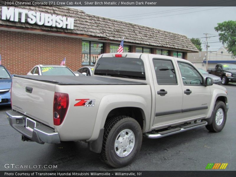 Silver Birch Metallic / Medium Dark Pewter 2004 Chevrolet Colorado Z71 Crew Cab 4x4