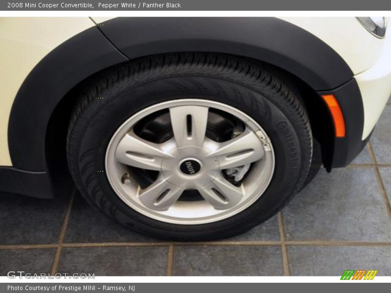 Pepper White / Panther Black 2008 Mini Cooper Convertible