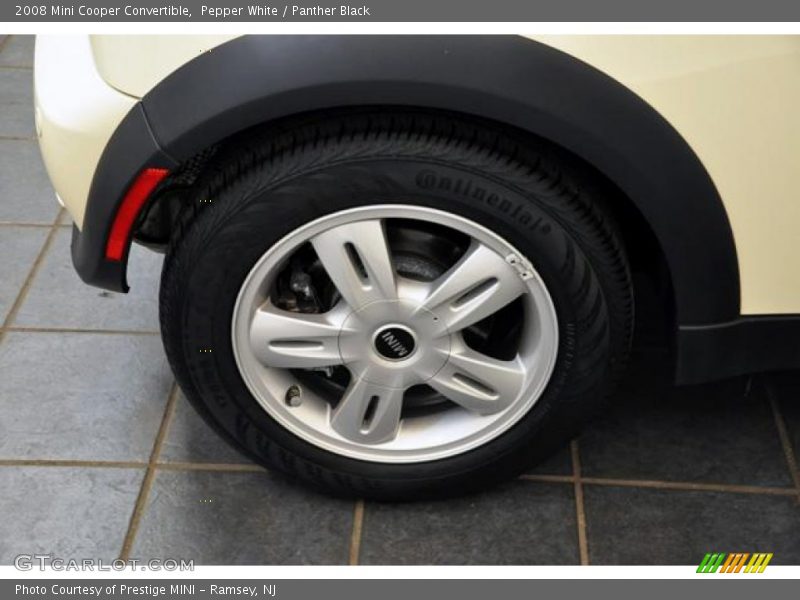 Pepper White / Panther Black 2008 Mini Cooper Convertible